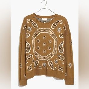 Madewell Bandana Pullover Sweater